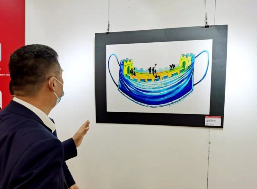 “花山岩画世界文化遗产保护”国际漫画大赛作品展览在南宁举行(图2) “花山岩画世界文化遗产保护”国际漫画大赛作品展览在南宁举行(图2)