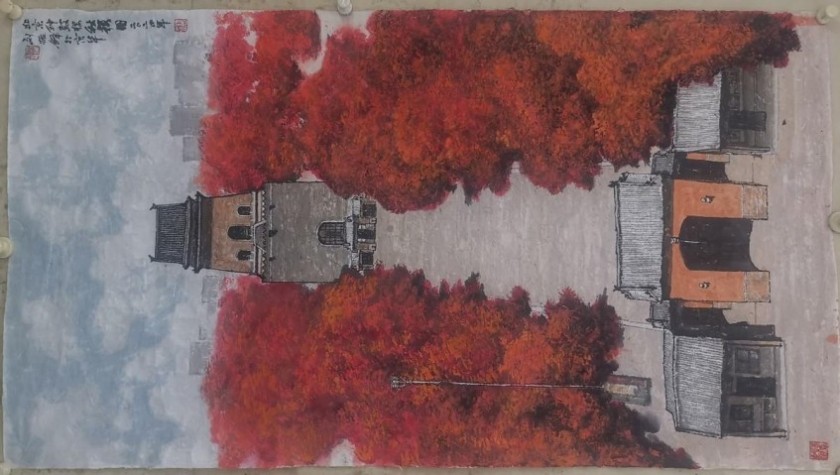 庆祝北京中轴线申遗成功暨京城名胜书画展(图2)