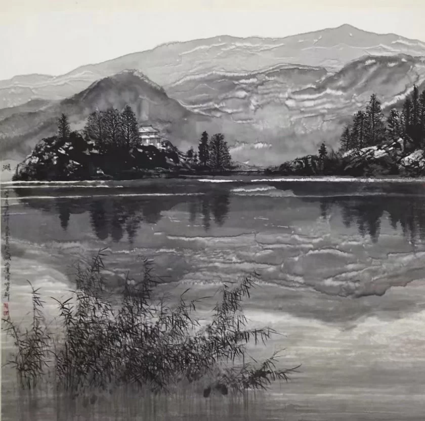 庆祝北京中轴线申遗成功暨京城名胜书画展(图5)