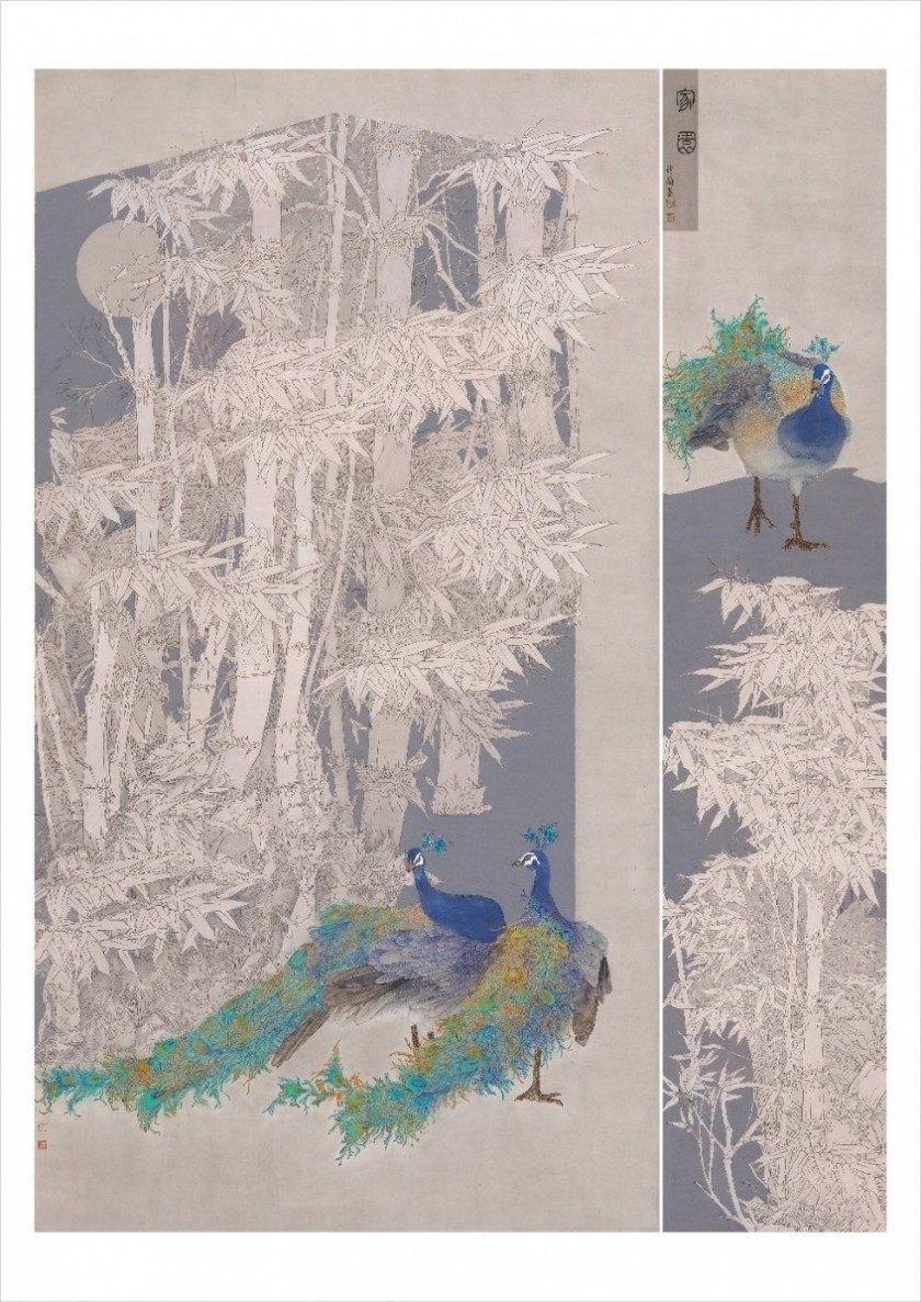 庆祝北京中轴线申遗成功暨京城名胜书画展(图9)