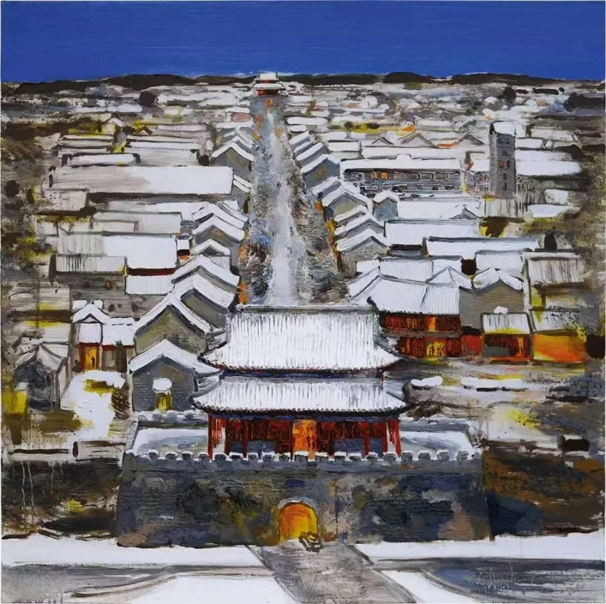 “移山——孟新宇油画作品展”在商丘工学院美术馆举行(图5) “移山——孟新宇油画作品展”在商丘工学院美术馆举行(图5)