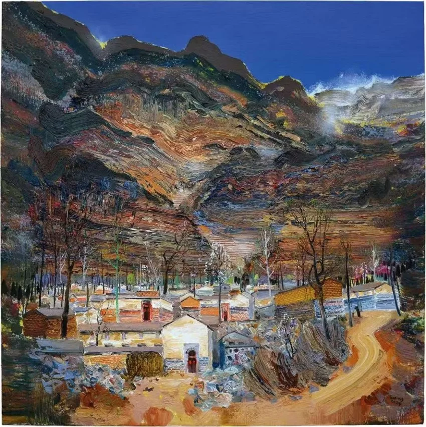 “移山——孟新宇油画作品展”在商丘工学院美术馆举行(图7) “移山——孟新宇油画作品展”在商丘工学院美术馆举行(图7)