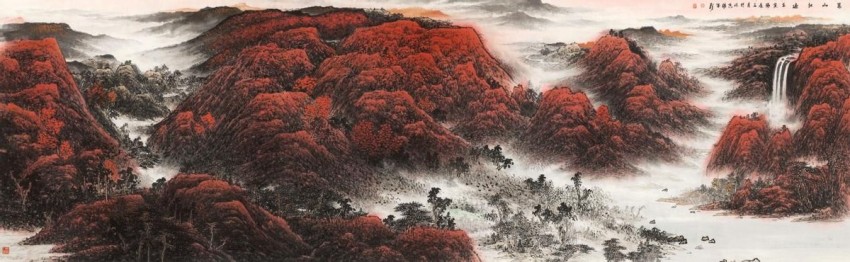 庆祝建党104周年——杨留义城市山水画作品展在京举办(图7)