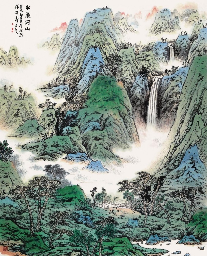 庆祝建党104周年——杨留义城市山水画作品展在京举办(图10)