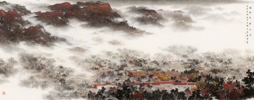 庆祝建党104周年——杨留义城市山水画作品展在京举办(图14) 庆祝建党104周年——杨留义城市山水画作品展在京举办(图14)