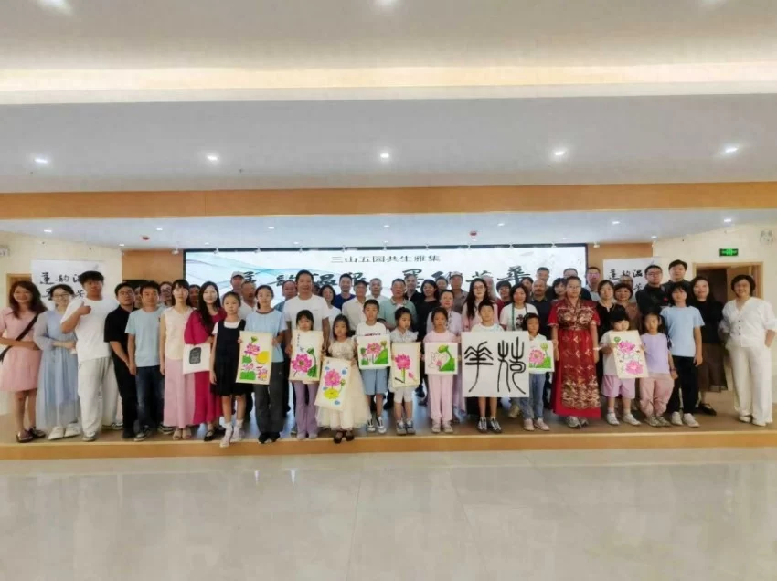 传统艺术点亮京西小镇，“莲韵温泉 墨绘芳华”文化活动举办