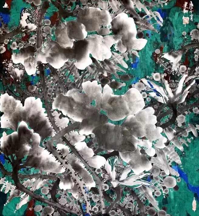 荷作雅赋时代新韵,笔墨高歌生命张力——论徐建新“荷作”的艺术魅力(图5) 荷作雅赋时代新韵,笔墨高歌生命张力——论徐建新“荷作”的艺术魅力(图5)