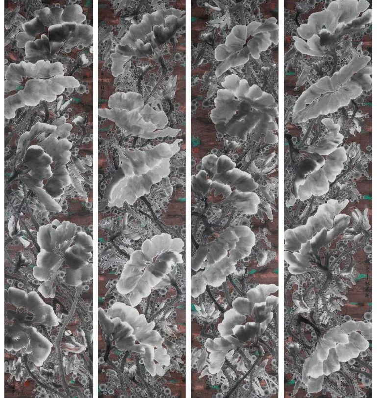 荷作雅赋时代新韵,笔墨高歌生命张力——论徐建新“荷作”的艺术魅力(图3) 荷作雅赋时代新韵,笔墨高歌生命张力——论徐建新“荷作”的艺术魅力(图3)