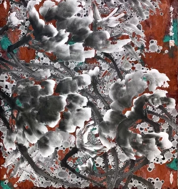 荷作雅赋时代新韵,笔墨高歌生命张力——论徐建新“荷作”的艺术魅力(图4) 荷作雅赋时代新韵,笔墨高歌生命张力——论徐建新“荷作”的艺术魅力(图4)